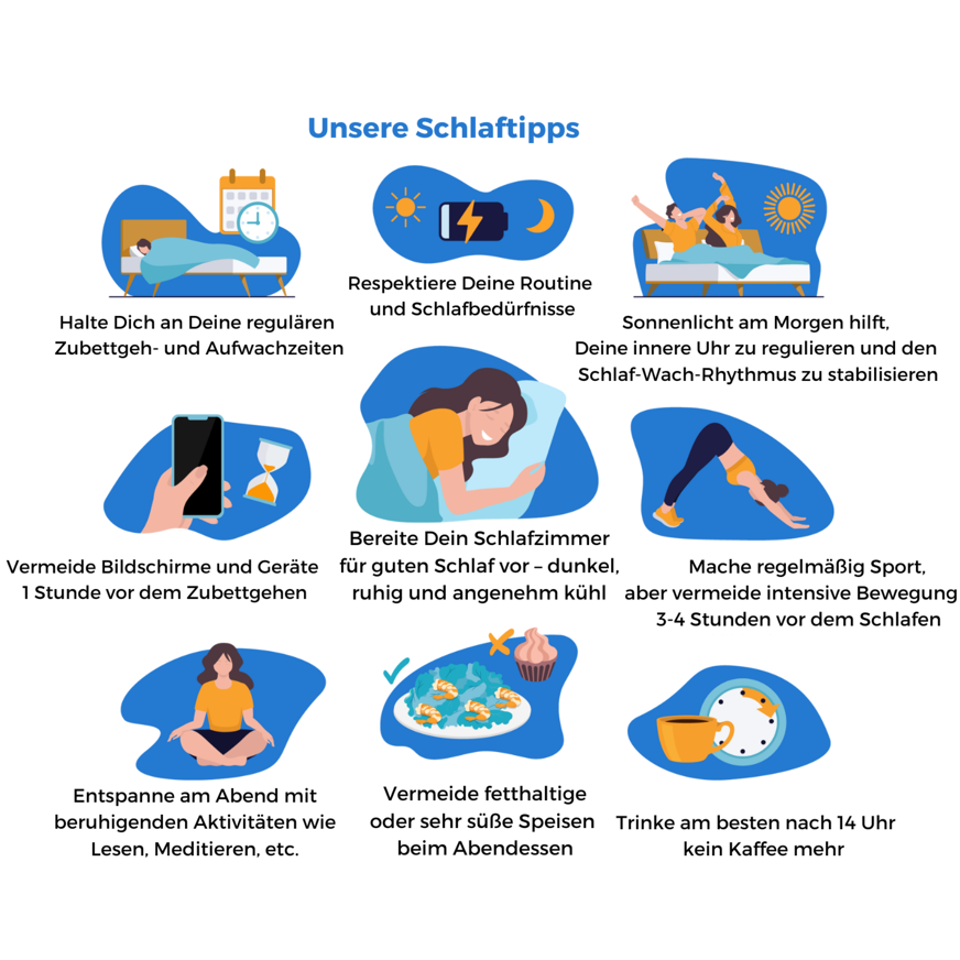 Unsere Schlaftipps bei Somnambulismus
